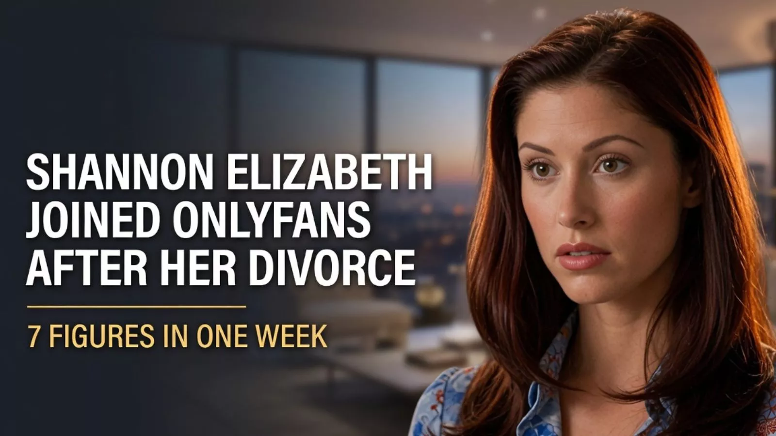Shannon Elizabeth Joined OnlyFans After Her Divorce—and Made 7 Figures in One Week